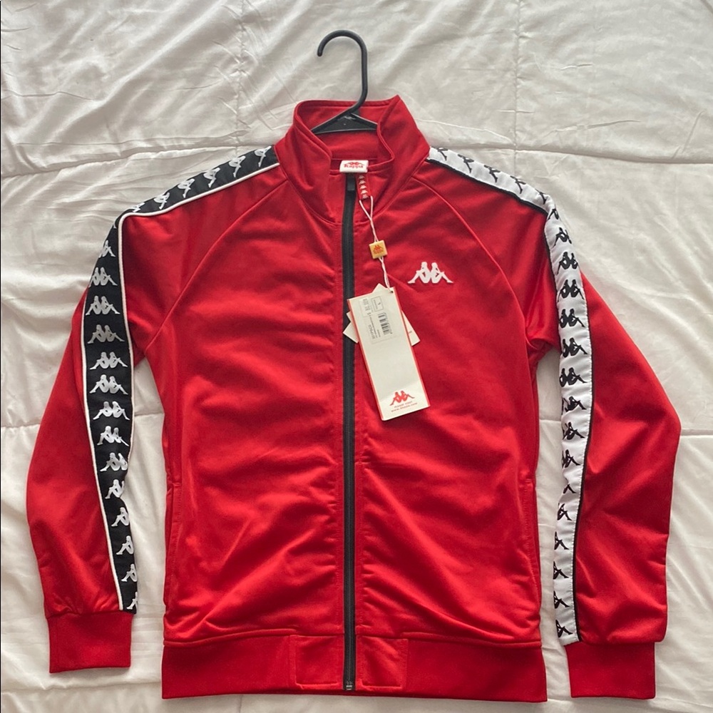 Kappa Red and Black Logo Track Jacket (New with tags! Never Worn!) - NWT